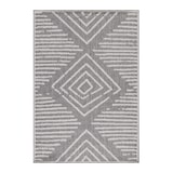 thumbnail of Carpetsale24 In- & Outdoor Teppich 160x230 cm, Wetterfest & Robust, Flachgewebe mit Boho-Design in Grau & Creme, für Terrasse, Balkon, Küche