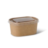 thumbnail of greenbox - Kartonschale / Salatschale 150 ml, 11 x 8 x 3,5 cm, braun, rechteckig, 50 St.