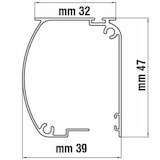 thumbnail of Zanzariera Universale A Rullo Avvolgibile Profilo Riducibile Regolabile Per Finestra Balconi Con Frizione Telaio Alluminio Bianco 60 X 150 Cm