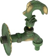 thumbnail of Auslaufhahn Nostalgie 1/2` AG Messing Fisch mit Schlauchtülle