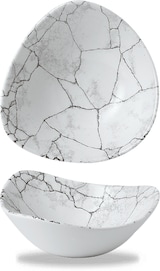 thumbnail of Churchill Studio Prints Kintsugi Agate Grey Kintsugi Schale Dreieckig 18,5cm 37cl