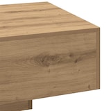 thumbnail of Table basse chêne artisanal 100x49,5x31 cm bois d'ingénierie Modèle Cristal Pro