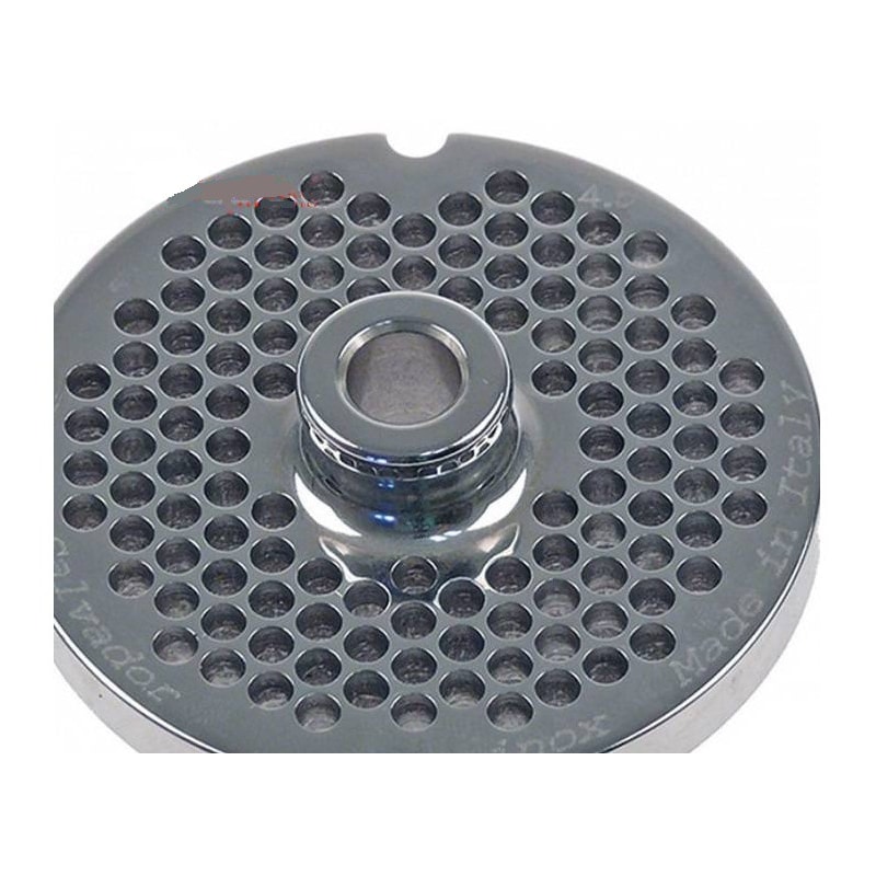 Salvinox piastra con mozzo per tritacarne 12 foro 4,5, acciaio inox autoaffilanti, professionale
