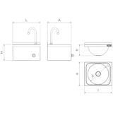 thumbnail of Lavamanos mural dos aguas serie xs Fabricante: Fricosmos. Referencia: 061422
