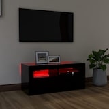 thumbnail of vidaXL TV-Schrank mit LED-Beleuchtung Schwarz 90x35x40 cm