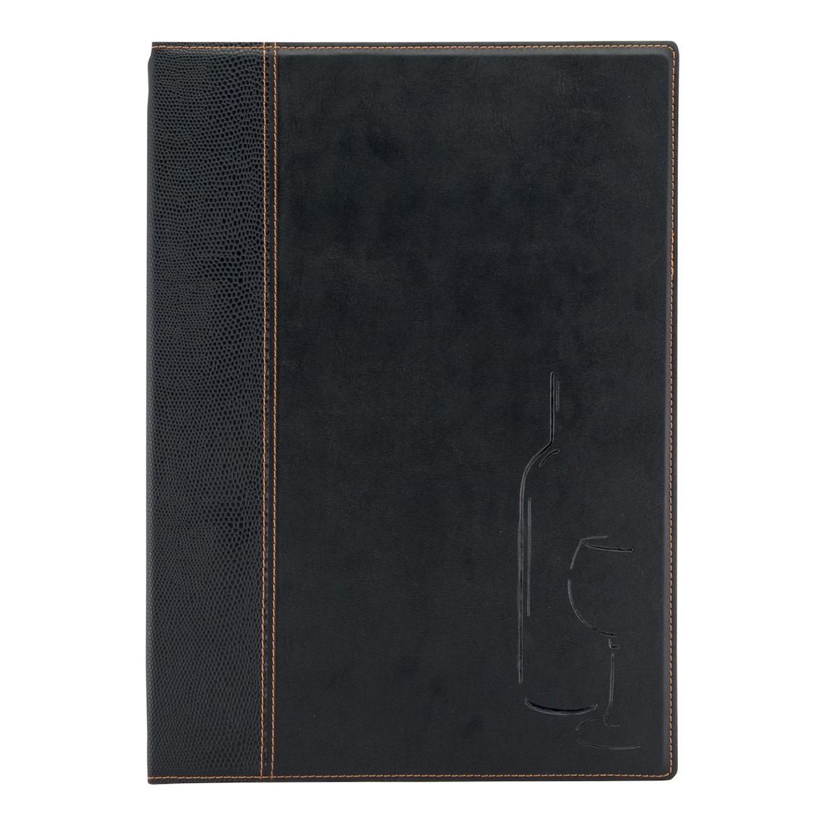 Securit® Portabottiglie vino in stile pelle trendy - Doppio inserto incluso(4xA4)