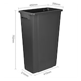 thumbnail of Jantex Slim Prullenbak Zwart 80Ltr