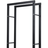 thumbnail of HOMCOM Scaffale Portalegna Moderno Verticale Legnaia in Ferro Nero