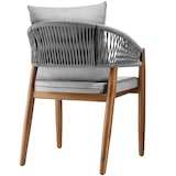 thumbnail of tectake Tuinstoel Manacor, ropedesign - greige, Set van 6 - 406183