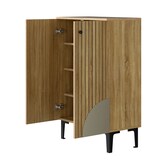 thumbnail of Moderner Holz Schuhschrank 60x32x94 cm mit Türen – Platzsparender Schuh-Organizer in Natur für Flur, Wohnzimmer & kleine Räume