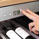 thumbnail of CASO WineChef Pro 40 - Weinkühlschrank für 40 Flaschen, WiFi-App, 2 Zonen, 5-20°C, UV-Filterglas, Edelstahl [Energieklasse G]