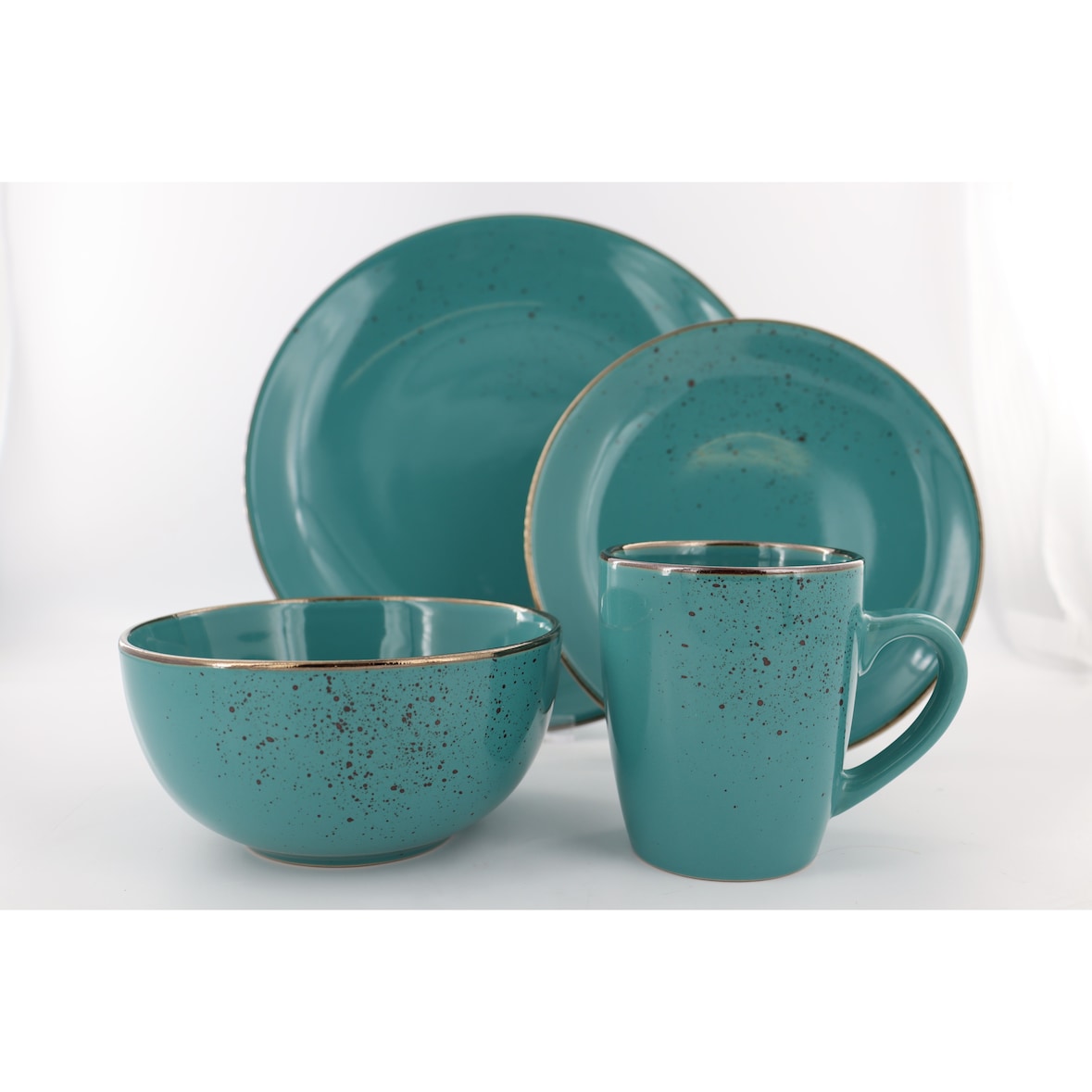 Tarrington House Juego de vajilla, porcelana, azul, 16pcs.