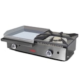 thumbnail of MBH - Gasgrill Bratplatte 400x400 mm Hardchrome mit Brenner für die Gastronomie. Fry Top für Bar und Restaurant.