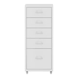 thumbnail of Helloshop26 - Caisson de bureau meuble de rangement pour documents dossiers fournitures de bureau à roulettes avec 5 tiroirs 69 x 28 03_0006328
