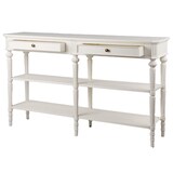 thumbnail of Console 6 pieds Léonie -  Blanc  Bois Amadeus 40.00x150.00 cm
