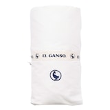 thumbnail of El Ganso - Spannbettlaken 90x200+30cm mit Klappe Weiß - 100% Baumwolle 180TC mit Sticklogo