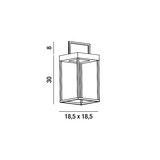 thumbnail of Lampada da tavolo solare e ricaricabile CAGE di Perenz Bianco Opaco H30cm