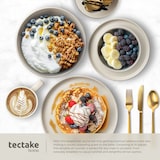 thumbnail of tectake Service de vaisselle UNA en grès pour 6 personnes, 30 pièces, taupe
