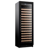 thumbnail of Weinkühlschrank VINCOOL für 115 Flaschen | 1x Glastür + LED & 1x Zone | 325 Ltr, HxBxT 178x59,5x57cm | +5/+20°C | Schwarz | + CHEFGASTRO Geschirrtuch