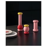 thumbnail of alessi, molinillo de sal, pimienta y especias de madera es18, 7x11 cm, rosa