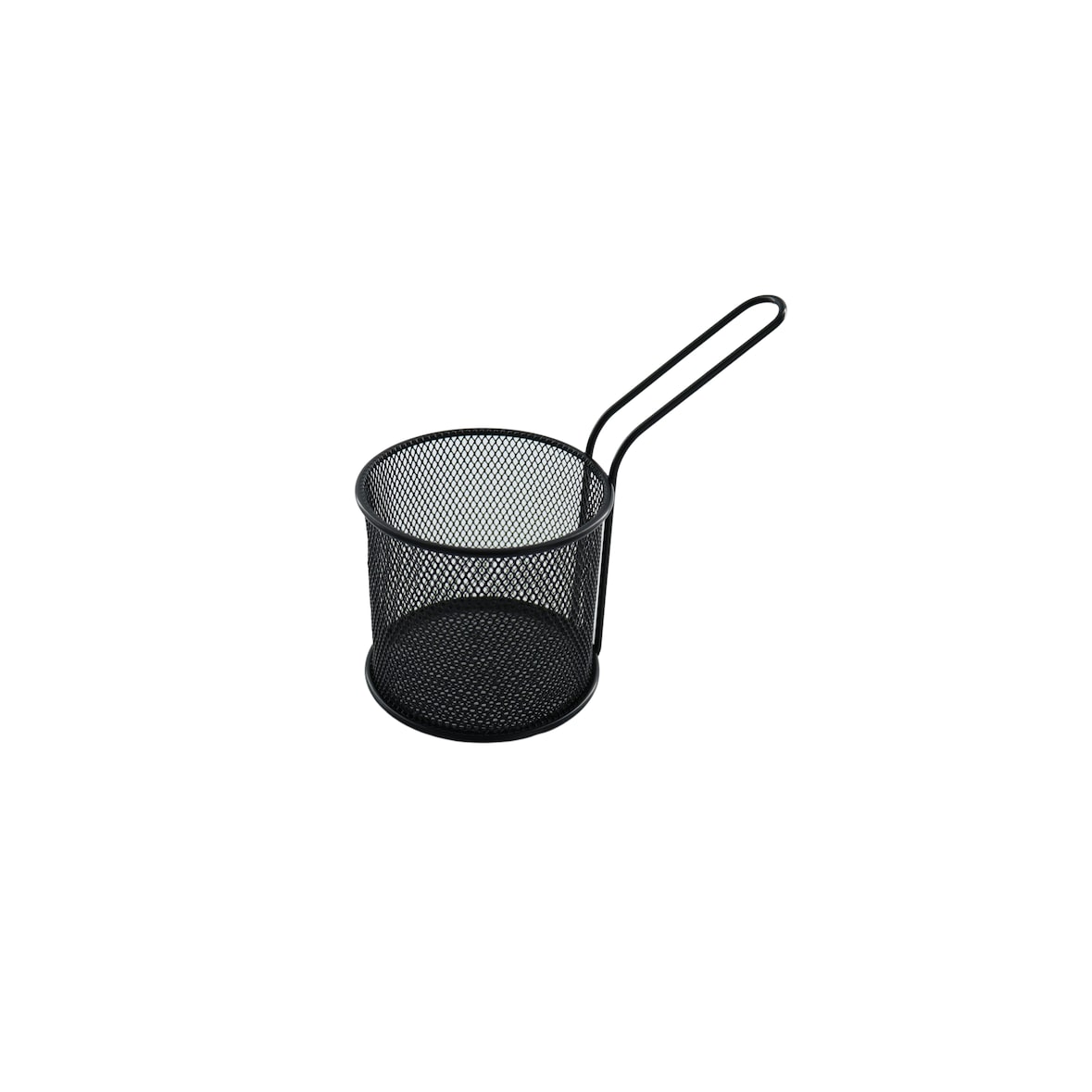 METRO Professional Snackmandje, ijzer, Ø 9 x 13,5 cm, rond, zwart