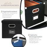thumbnail of Aufbewahrungsbox für Hängeregister passend für Kallax, HMF 250473, DIN A4 Format, Schwarz
