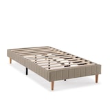 thumbnail of Base tapizada Eris 90x190 cm color Beige