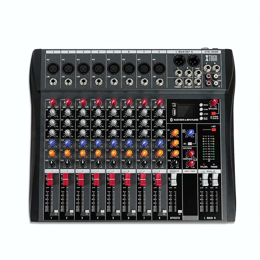Table De Mixage 8 Canaux Avec Bluetooth USB Et Alimentation 48V YONIS