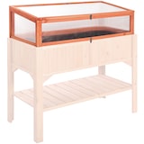 thumbnail of tectake Serre Châssis de Jardin pour Carré Potager 115 x 53 x 34 cm 115 x 53 x 34 cm Marron