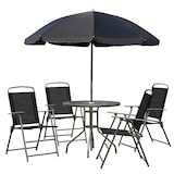 thumbnail of Conjunto Muebles Jardin 4 Sillas Mesa de Comedor Redonda Sombrilla Parasol