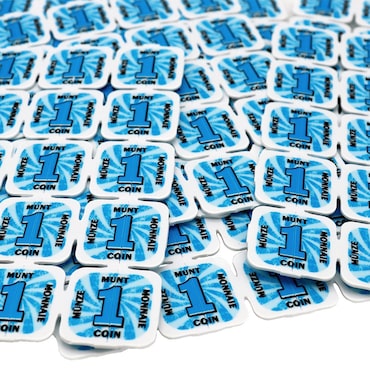 CombiCraft breekmunten of festivalmunten blauw - 1000 breekmunten