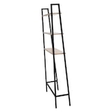 thumbnail of Estantería de pie HWC-K82, Estantería de baño Estantería para lavadora Estantería escalera, Industrial Metal Madera 155x64x25cm ~ natural