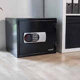 thumbnail of HMF 46161 Feuerfester Tresor mit Zahlenschloss, 41,2 x 35,5 x 36,3 cm, Schwarz