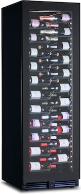 thumbnail of KLIMAITALIA Belüfteter Weinkühlschrank. 128 Flaschen. Rauchglastür. LED-Beleuchtung. Metall-Schubladenregale. Digitales Thermometer. CW180G1TB