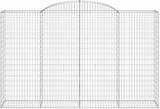 thumbnail of vidaXL Gabionen mit Hochbogen 11 Stk 300x50x180/200cm Verzinktes Eisen