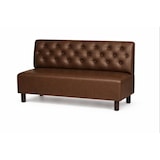 thumbnail of Banquette St Germain en simili cuir marron – 120 x 55 x 90 cm Mobilier Européen