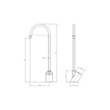 thumbnail of Grifo llenajarras electrónico a pilas inoxidable 1/2"