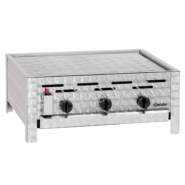 Braadgrill | Gas | 3 Pits | 11kW | 650x570x270(h)mm