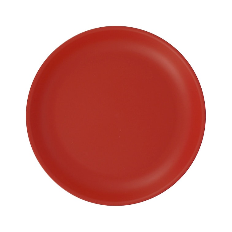 MONOUSO - Wiederverwendbare Plastikteller PP-MF Rot Ø21cm (6 Stück)