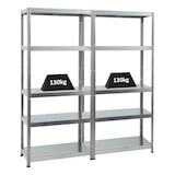 thumbnail of PROREGAL 2x Schwerlastregal Steel Eagle | HxBxT 180x80x40 cm | Fachlast 130kg | Verzinkt | Stecksystem Lagerregal Regalsystem 2 Stk.