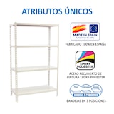 thumbnail of SimonRack Scaffali Metallo Garage 1500x1100x500 mm, 4 Ripiani in Acciaio, 200 kg per Ripiano, Bianco – Simonclick