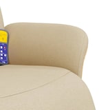 thumbnail of vidaXL Massagesessel mit Fußteil Creme Stoff