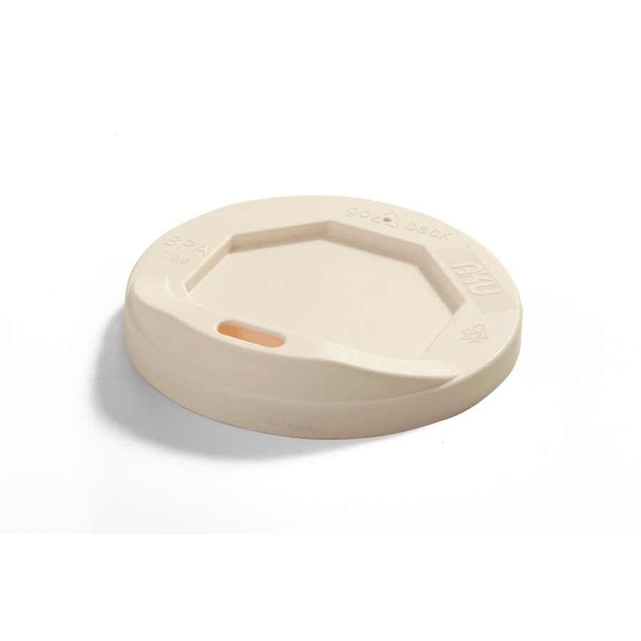 64x Deckel mit Trinköffnung, Mehrweg, PP, creme