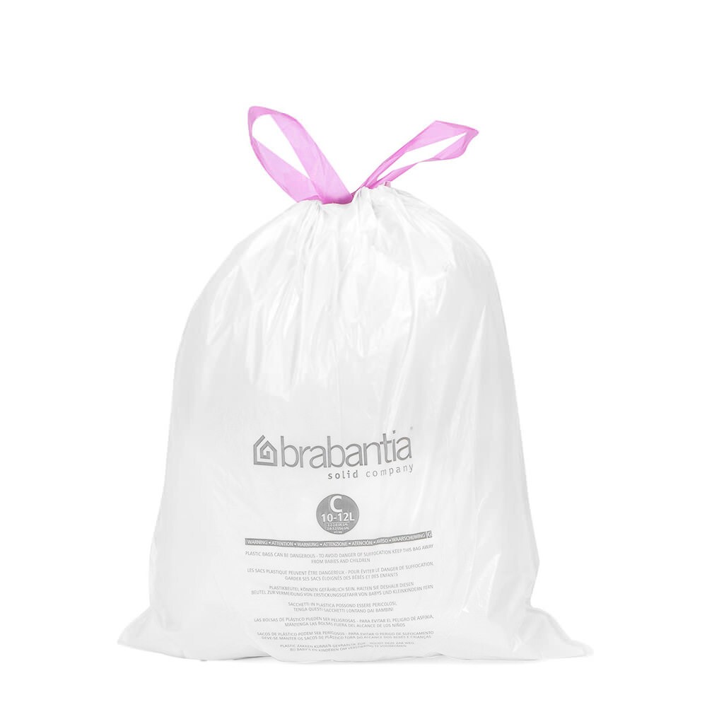 Rouleau 20 sacs poubelles 12 l blanc code C -  Autre forme Plastique Brabantia 0.10x38.50 cm