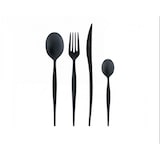 thumbnail of natura black diamond, schwarzes stahlbesteckset, 24-teilig, in fensterbox, casa bugatti