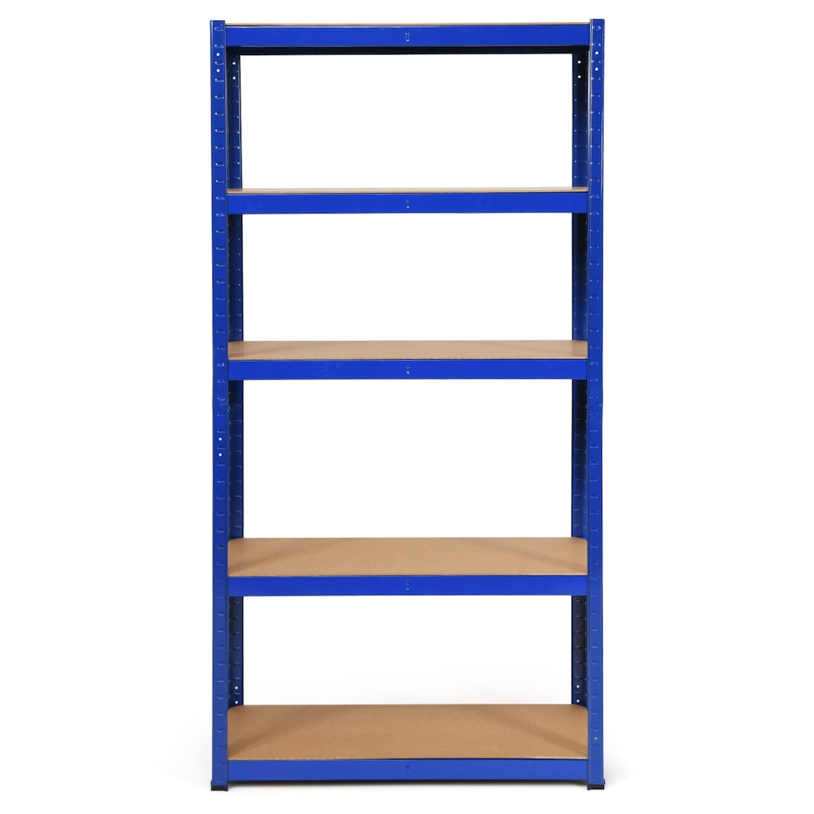 Helloshop26 - 5-stöckiges Garagenregal 90 x 40 x 180 cm Tragkraft 175 kg verstellbar und einfach zu montieren blau verzinkter Stahl 20_0012054