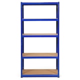 thumbnail of Helloshop26 - 5-stöckiges Garagenregal 90 x 40 x 180 cm Tragkraft 175 kg verstellbar und einfach zu montieren blau verzinkter Stahl 20_0012054