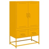 thumbnail of Helloshop26 - Buffet bahut commode armoire meuble de rangement organisateur cuisine salle de séjour salon haut jaune moutarde 68 x 02_0034736