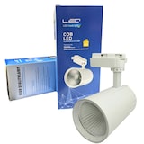thumbnail of Projetor de teto com calha de LED 30W, branco neutro 4200K, 3000 lúmens, 185V-265V AC monofásico, cor branca alumínio