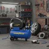 thumbnail of Compresseur d'air Silencieux 24 Litres 8 bar 2CV 1.5KW 115 PSI GOODYEAR
